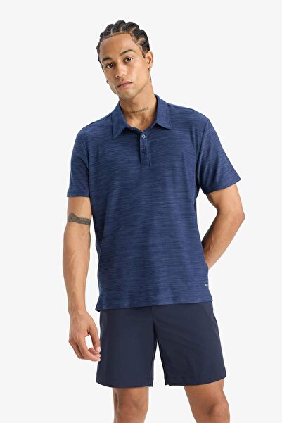 DeFacto DeFactoFit Stretchy Fabric Standard Fit Polo Collar Sportsman κοντομάνικο μπλουζάκι D9241AX25SP