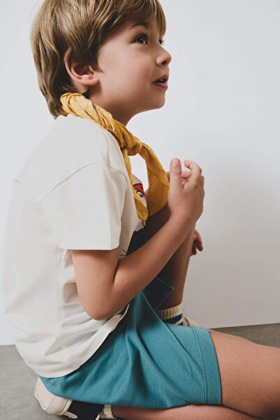 DeFacto Erkek Bebek 2li Takım Baskılı Kısa Kollu Tişört Şort E1171A525SM