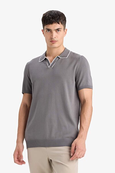 DeFacto Сучасний крій, поло, короткий рукав, трикотажна футболка C4984AX25SM