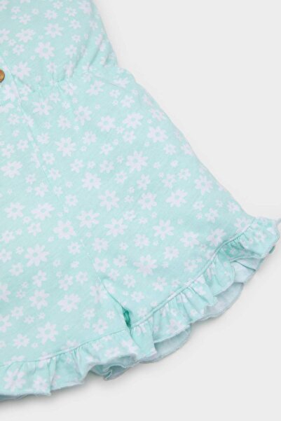 DeFacto Kız Bebek Çiçekli Askılı Tulum C0077A525HS