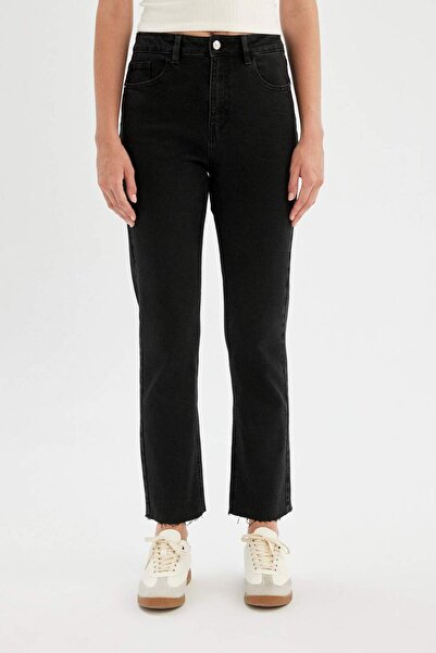 DeFacto Mary Vintage Straight Fit High Waist Ankle Length Jean Pants C6382AX24AU