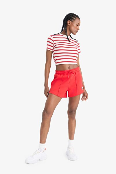 DeFacto Defactofit Flexible Waisted White Sports Shorts F3266Ax25Sm