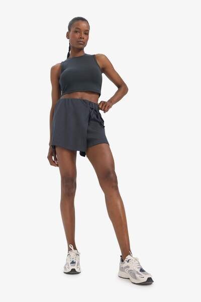 DeFacto DeFactoFit Crop Top Crew Neck Modal Singlet E2939AX25SM