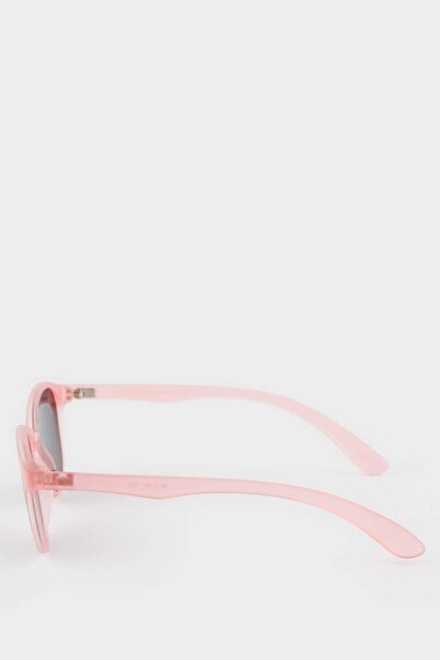 DeFacto Girl's Round Orange Plastic Frame Black Glass Polarized Sunglasses F4302A8Ns