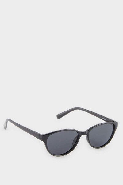 DeFacto Boy's Round Black Plastic Frame Black Glass Polarized Sunglasses F4450A8Ns