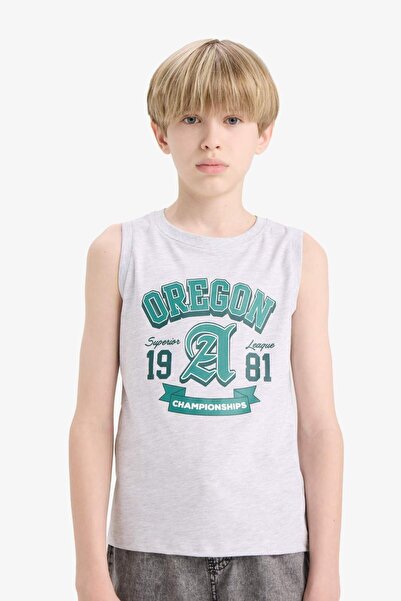 DeFacto Boy's Crew Neck Printed Undershirt E4185A825Hs
