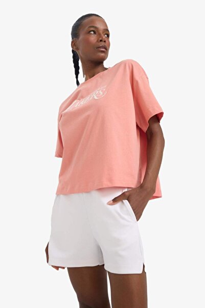 DeFacto Defactofit Nba Los Angeles Lakers Oversize Wide Fit Crew Neck Short Sleeve T-Shirt E3827Ax25Sm