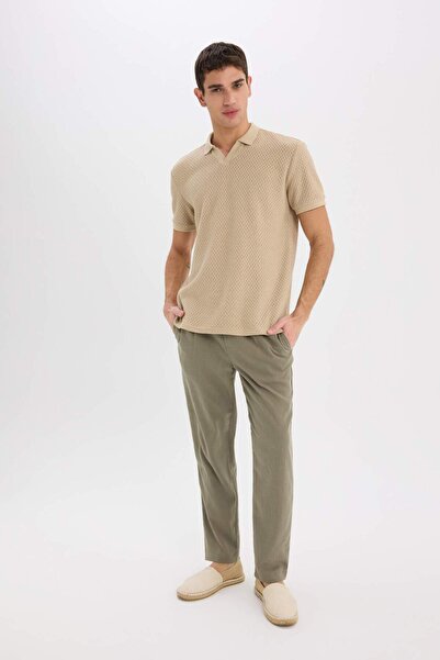 DeFacto Μπλουζάκι με κοντό μανίκι με λαιμόκοψη πόλο E1215AX25SM