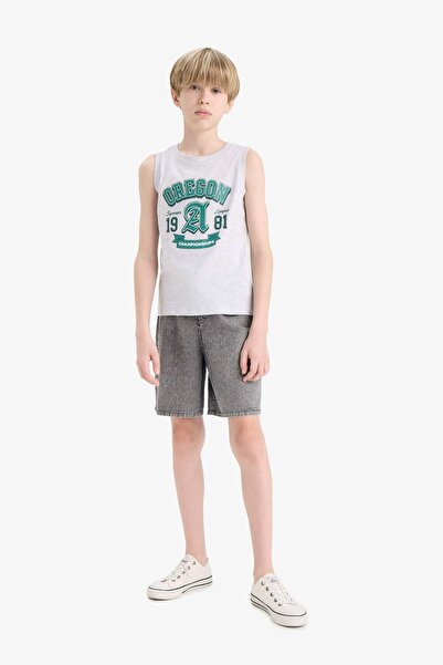 DeFacto Boy's Crew Neck Printed Undershirt E4185A825Hs