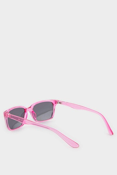 DeFacto Girl's Round Pink Plastic Frame Black Glass Polarized Sunglasses F4366A8Ns