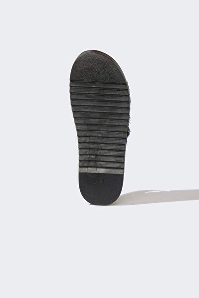 DeFacto Kadın Düz Taban Çift Bantlı Jean Terlik E7048AX25SP