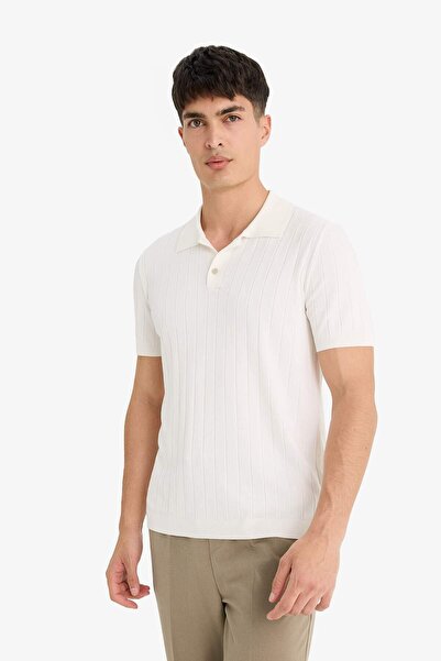 DeFacto Standart Fit Polo Yaka Triko Kısa Kollu Tişört F6063AX25SM