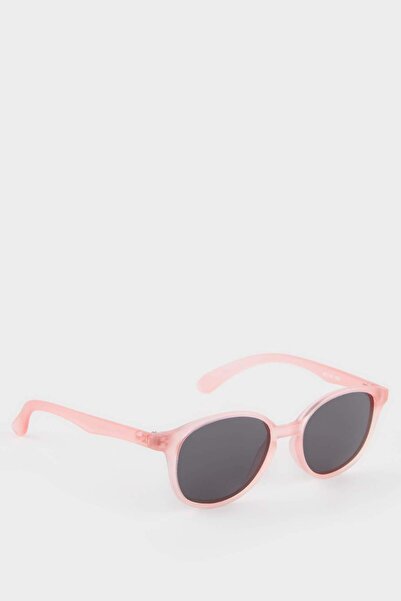 DeFacto Girl's Round Orange Plastic Frame Black Glass Polarized Sunglasses F4302A8Ns