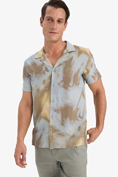DeFacto Modern Fit Polo Yaka Aerobin Yazlık Kısa Kollu Gömlek E1220AX25SM