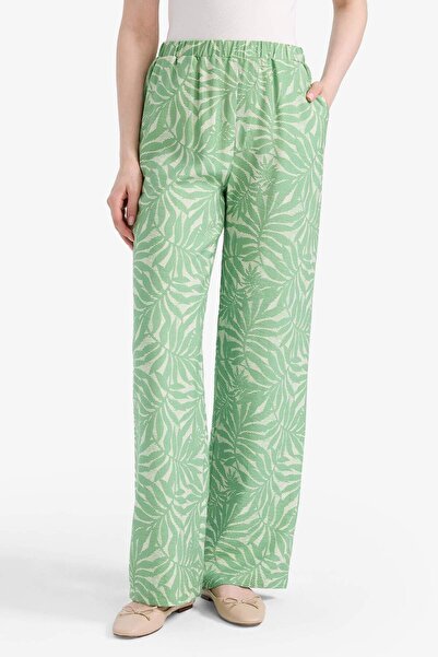 DeFacto Wide Leg Desenli Cepli Geniş Paça Pantolon D9808AX25SM
