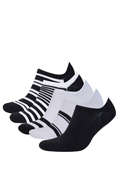 DeFacto Мъжки пакет от 5 чифта памучни чорапи за маратонки D9978AXNS
