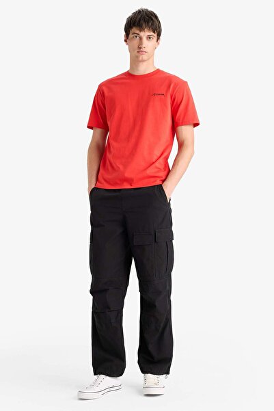 DeFacto 100% Cotton Regular Fit Crew Neck Ataturk Printed Short Sleeve T-Shirt F3569Ax25Sm