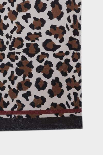 DeFacto Damen-Strandtuch aus Baumwolle mit Leopardenmuster E3764AX25SM