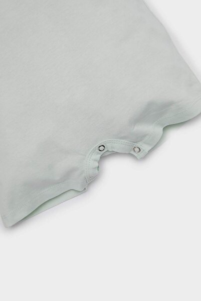 DeFacto Erkek Bebek Yenidoğan Araç Baskılı Penye Kısa Kollu Tulum E4014A525SM