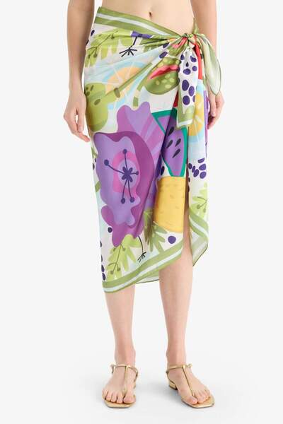 DeFacto Desenli Saten Pareo F1467AXNS