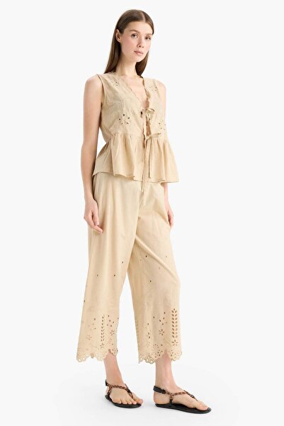 DeFacto Regular Fit Brode Beach Pants-Fall in Love E0602Ax25Sm