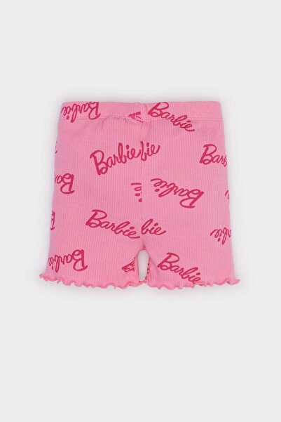 DeFacto Baby Girl Barbie Biker Ribbed Camisole Shorts E8938A525Sm