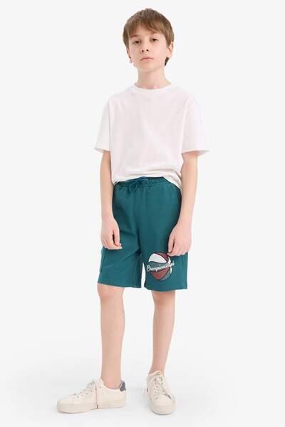 DeFacto Erkek Çocuk Regular Fit Sweatshirt Kumaşı Şort D4017A824HS