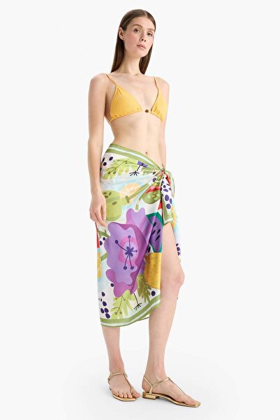 DeFacto Desenli Saten Pareo F1467AXNS