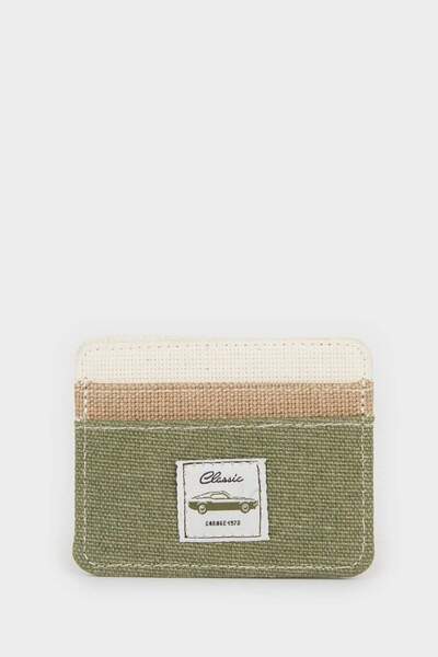 DeFacto Men's Label Printed Card Holder F3036Axns