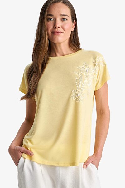 DeFacto Crew Neck Basic Plain Short Sleeve T-Shirt F2775Ax25Sm