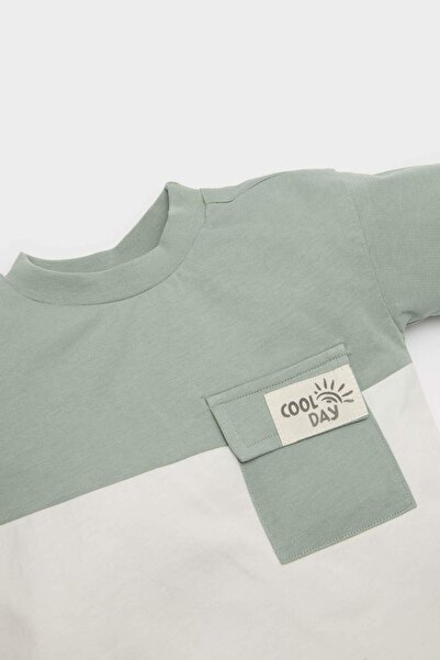 DeFacto Baby Boys Crew Neck Color Block Short Sleeve T-Shirt B9261A525Sm