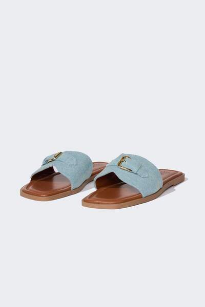 DeFacto Women's Flat Sole Jean Slippers D8978Ax25Sm