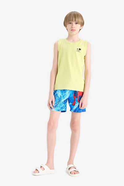 DeFacto Erkek Çocuk Bisiklet Yaka Baskılı Atlet E0192A825HS