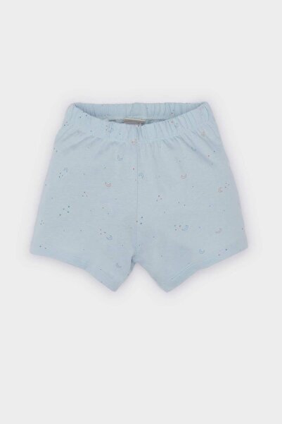 DeFacto Erkek Bebek Pijama Takımı Baskılı Kısa Kollu Penye Üst Beli Lastikli Şort E1184A525HS