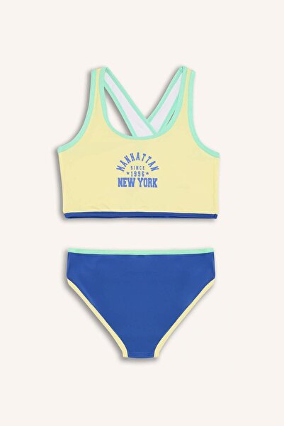 DeFacto Kız Çocuk Baskılı Bikini Takımı E0011A825HS
