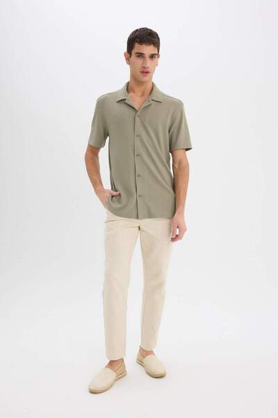 DeFacto Regular Fit Polo Neck Summer Short Sleeve Shirt E1211Ax25Sm