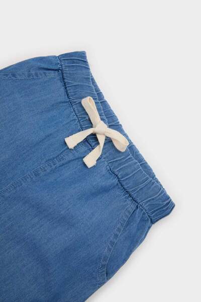DeFacto Pantaloni scurți din denim cu talie elastică pentru bebeluși E6837A525SM