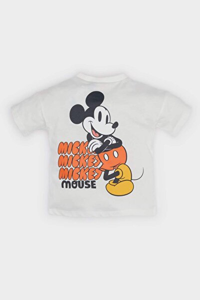 DeFacto Μπλουζάκι με μανίκια Baby Boy Mickey & Minnie E7175A525SM