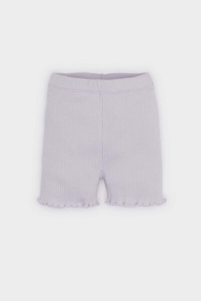 DeFacto Kız Bebek 2li Takım Fitilli Kaşkorse Kısa Kollu Tişört Beli Lastikli Şort C0021A525SM