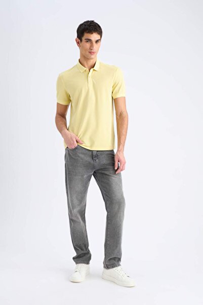 DeFacto Slim Fit Slim Fit Polo Neck Short Sleeve Pique T-Shirt E1208Ax25Sm