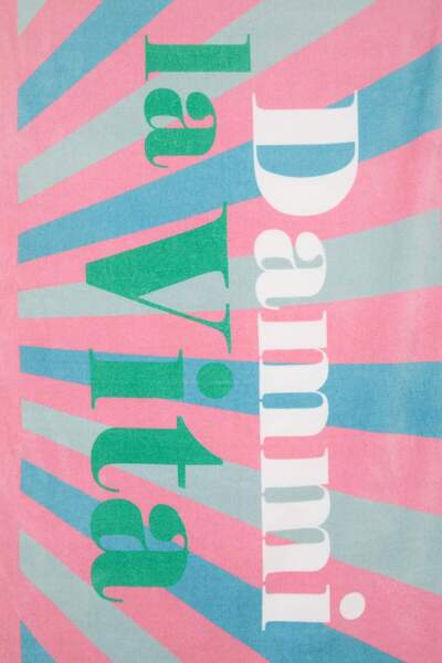 DeFacto Bedrucktes Strandtuch aus Baumwolle für Frauen E7908AX25SM