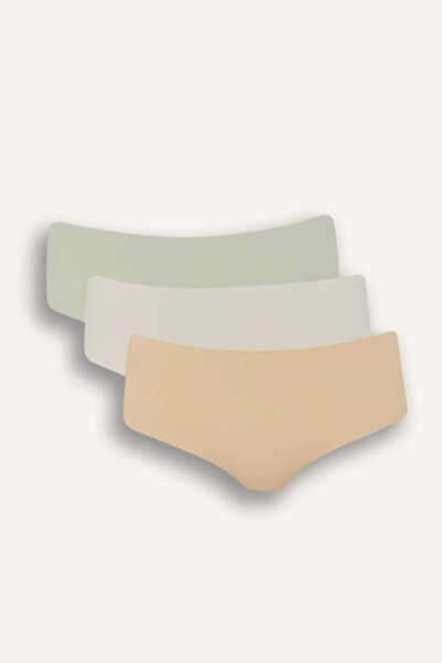 DeFacto Micro 3-Pack Hipster Panties-Fall in Love E4938Ax25Sp