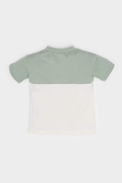 DeFacto Baby Boys Crew Neck Color Block Short Sleeve T-Shirt B9261A525Sm