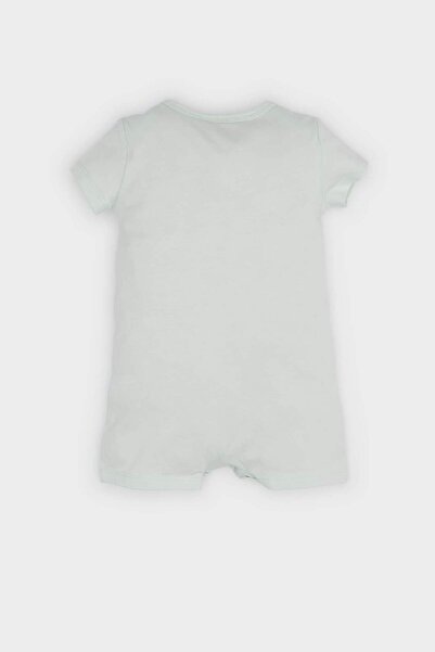 DeFacto Erkek Bebek Yenidoğan Araç Baskılı Penye Kısa Kollu Tulum E4014A525SM