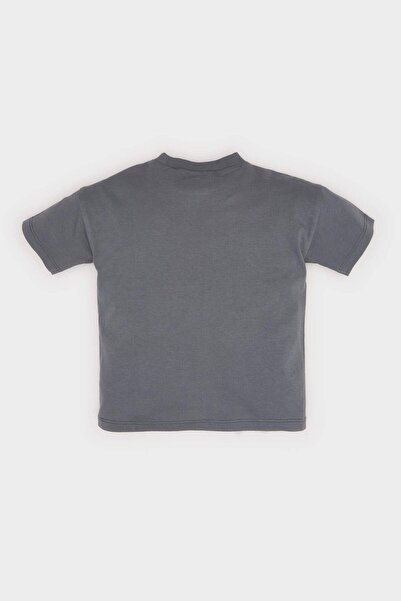 DeFacto Βρεφικό μπλουζάκι με κοντό μανίκι με στάμπα Tiger E0946A525SM