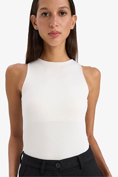 DeFacto Halter Yaka Bodysuit F0357AX25SM