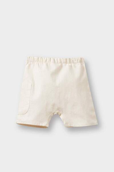 DeFacto Erkek Bebek 2'li Takım Kısa Kollu Müslin Tişört Beli Lastikli Şort E8378A525SM