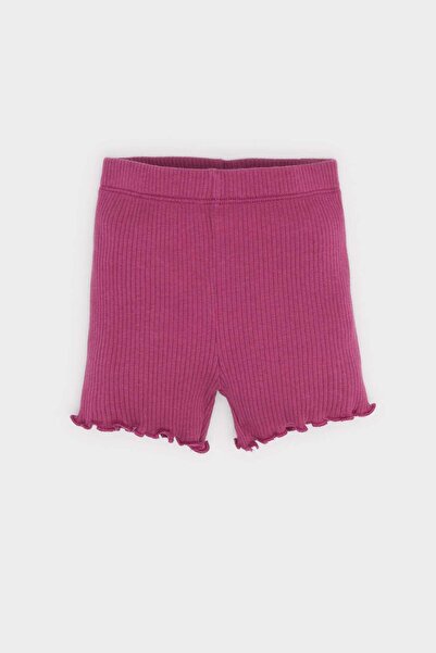 DeFacto Set de 2 pentru fetiță, tricou cu mânecă scurtă cu model, pantaloni scurți cu talie elastică E8432A525SM