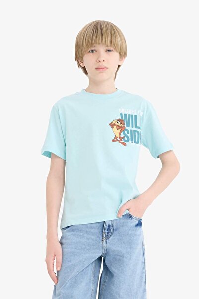 DeFacto Looney Tunes Kurzarm-T-Shirt für Jungen mit Rundhalsausschnitt E4826A825SM