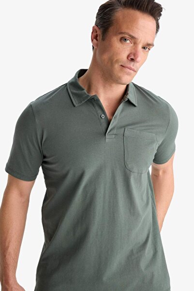 DeFacto 100% бавовна, прямий крій, поло, короткий рукав, футболка D7656AX25SP